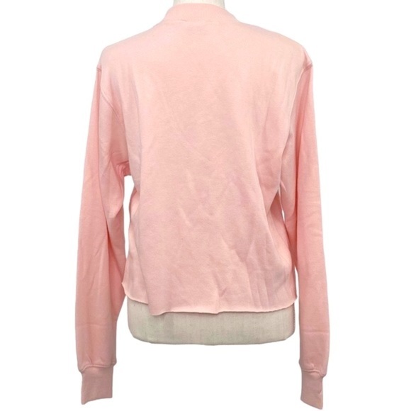 Public Library Le Papillon Butterfly Fleece Sweatshirt Raw Hem Cut Off Sz S - Picture 2 of 9